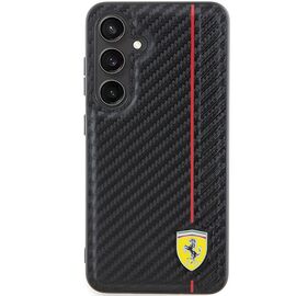 Ferrari Carbon Printed Line case for Samsung Galaxy S24 - black | Techbox
