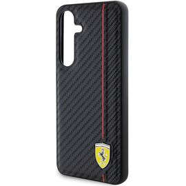 Ferrari Carbon Printed Line case for Samsung Galaxy S24 - black | Techbox