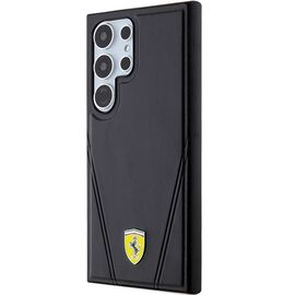 Ferrari Hot Stamp V Lines MagSafe case for Samsung Galaxy S24 Ultra - black | Techbox