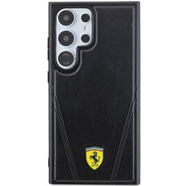 Ferrari Hot Stamp V Lines MagSafe case for Samsung Galaxy S24 Ultra - black | Techbox
