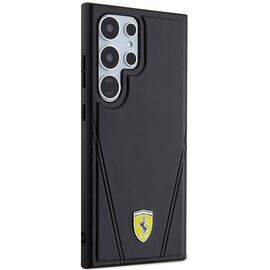 Ferrari Hot Stamp V Lines MagSafe case for Samsung Galaxy S24 Ultra - black | Techbox
