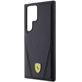 Ferrari Hot Stamp V Lines MagSafe case for Samsung Galaxy S24 Ultra - black | Techbox