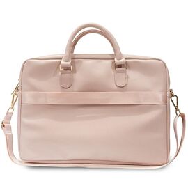 Guess Triangle 4G bag for a 16" laptop - pink