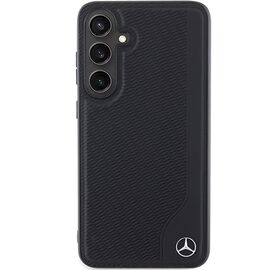 Mercedes Leather Debossed Line MagSafe case for Samsung Galaxy S24 - black - Samsung Cases - Cases - Techbox