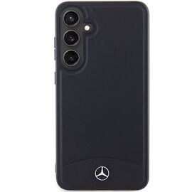 Mercedes Leather Textured &amp; Plain MagSafe case for Samsung Galaxy S24+ - black - Samsung Cases - Cases - Techbox