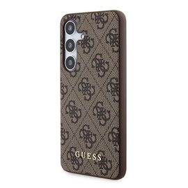 Guess 4G Metal Gold Logo case for Samsung Galaxy S24 - brown | Techbox