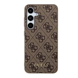Guess 4G Metal Gold Logo case for Samsung Galaxy S24 - brown | Techbox