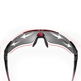 Rockbros 10001 Polarized Cycling Glasses - Black and Red | Techbox