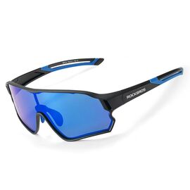 Rockbros 14110009001 polarized cycling glasses for children 8-14 years old - black and blue | Techbox