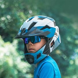 Rockbros 14110009001 polarized cycling glasses for children 8-14 years old - black and blue | Techbox