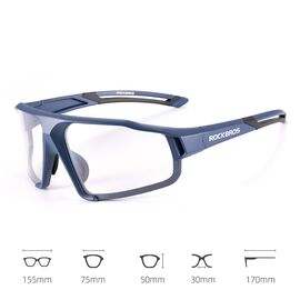 Rockbros SP216BL photochromic UV400 cycling glasses - blue - Bicycle - Sports & Fitness - Techbox
