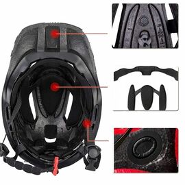 Rockbros TT-32SBPP-M children's bicycle helmet with removable chinbar, size M - purple-pink | Techbox