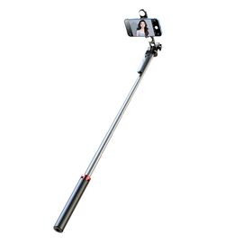 Selfie stick WH181D-Y1S 1.75m aluminum alloy telescopic tripod with dual lamp and phone holder - black - Cameras Accessories - Action Cameras - Techbox