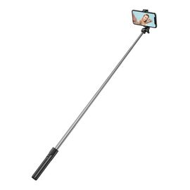 Selfie stick WHS1Y telescopic tripod 1m with phone holder - black | Techbox