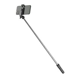 Selfie stick WHS1Y telescopic tripod 1m with phone holder - black | Techbox