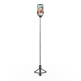 Selfie stick WHS1Y telescopic tripod 1m with phone holder - black | Techbox