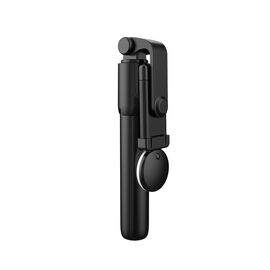Selfie stick WR1YXS telescopic tripod 0.71m with round lamp - black | Techbox