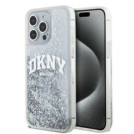 DKNY Liquid Glitter Big Logo case for iPhone 15 Pro - white | Techbox