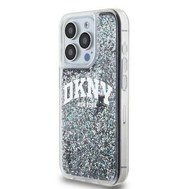 DKNY Liquid Glitter Big Logo iPhone 14 Pro Case - Black | Techbox