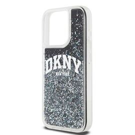 DKNY Liquid Glitter Big Logo iPhone 14 Pro Case - Black | Techbox