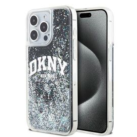 DKNY Liquid Glitter Big Logo iPhone 14 Pro Max Case - Black | Techbox