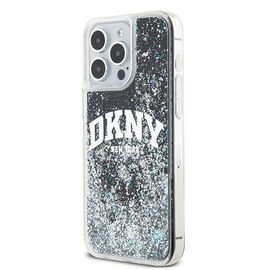 DKNY Liquid Glitter Big Logo iPhone 14 Pro Max Case - Black | Techbox