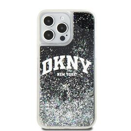 DKNY Liquid Glitter Big Logo iPhone 14 Pro Max Case - Black | Techbox