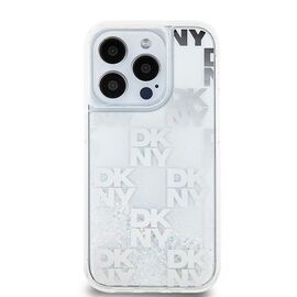 DKNY Liquid Glitter Multilogo case for iPhone 15 Pro - white | Techbox