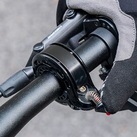 Rockbros 34210028001 Q-shaped bicycle bell - black - Smartphone Holders - Smartphones - Techbox