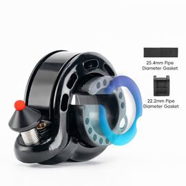Rockbros 34210028001 Q-shaped bicycle bell - black - Smartphone Holders - Smartphones - Techbox