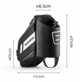 Rockbros C32BK saddle bag 1.5 l with water bottle pocket - black - Smartphone Holders - Smartphones - Techbox