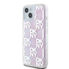 DKNY Liquid Glitter Multilogo case for iPhone 15 / 14 / 13 - pink | Techbox