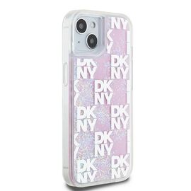 DKNY Liquid Glitter Multilogo case for iPhone 15 / 14 / 13 - pink | Techbox