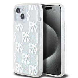 DKNY Liquid Glitter Multilogo case for iPhone 15 / 14 / 13 - white | Techbox