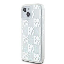 DKNY Liquid Glitter Multilogo case for iPhone 15 / 14 / 13 - white | Techbox