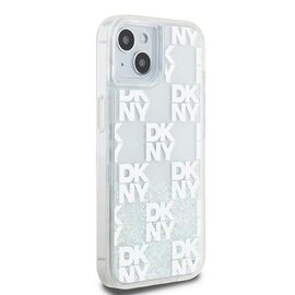 DKNY Liquid Glitter Multilogo case for iPhone 15 / 14 / 13 - white | Techbox