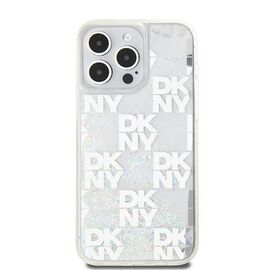 DKNY Liquid Glitter Multilogo case for iPhone 15 Pro Max - white | Techbox