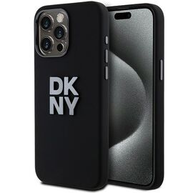 DKNY Liquid Silicone Metal Logo iPhone 15 Pro Case - Black - Apple Cases - Cases - Techbox