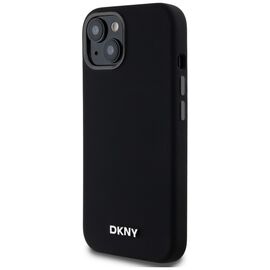 DKNY Liquid Silicone Small Metal Logo MagSafe Case for iPhone 14/15/13 - Black - Apple Cases - Cases - Techbox