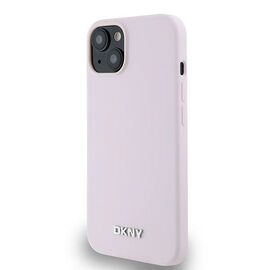 DKNY Liquid Silicone Small Metal Logo MagSafe Case for iPhone 14/15/13 - Pink - Apple Cases - Cases - Techbox