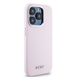 DKNY Liquid Silicone Small Metal Logo MagSafe case for iPhone 14 Pro - pink - Apple Cases - Cases - Techbox