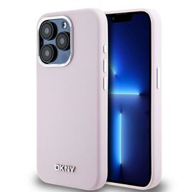 DKNY Liquid Silicone Small Metal Logo MagSafe case for iPhone 15 Pro - pink - Apple Cases - Cases - Techbox