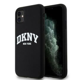 DKNY Liquid Silicone White Printed Logo MagSafe Case for iPhone 11/Xr - Black - Uncategorized Cases (2) - Cases - Techbox