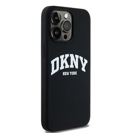 DKNY Liquid Silicone White Printed Logo MagSafe case for iPhone 15 Pro Max - black - Apple Cases - Cases - Techbox
