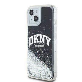 Etui DKNY Liquid Glitter Big Logo na iPhone 15 / 14 / 13 - czarne | Techbox