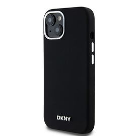 Etui DKNY Liquid Silicone Small Metal Logo MagSafe na iPhone 15 / 14 / 13 - czarne - Uncategorized Cases (2) - Cases - Techbox