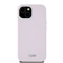 Etui DKNY Liquid Silicone Small Metal Logo MagSafe na iPhone 15 / 14 / 13 - różowe - Uncategorized Cases (2) - Cases - Techbox