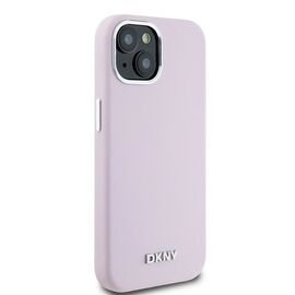 Etui DKNY Liquid Silicone Small Metal Logo MagSafe na iPhone 15 / 14 / 13 - różowe - Uncategorized Cases (2) - Cases - Techbox