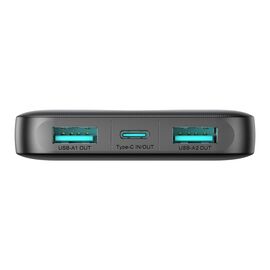 Powerbank Joyroom JR-PBF12 10000mAh 2.4A 2x USB-A 1x USB-C - black | Techbox