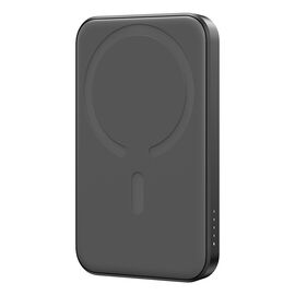 Powerbank Joyroom JR-W020 Mini 5000mAh USB-A USB-C inductive 20W - black + USB-C / USB-C cable | Techbox